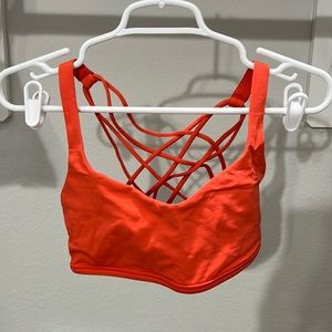 Red Lululemon - Free to Be Wild Bra - Size 10